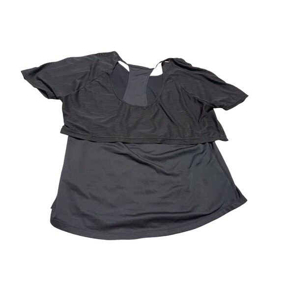 Nike Air Women's Black/White Graphic Running Top Light Weight  Size Small - Picture 2 of 4